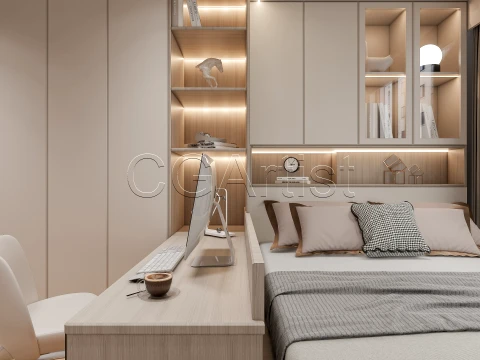 Modern bedroom 40 3D Model