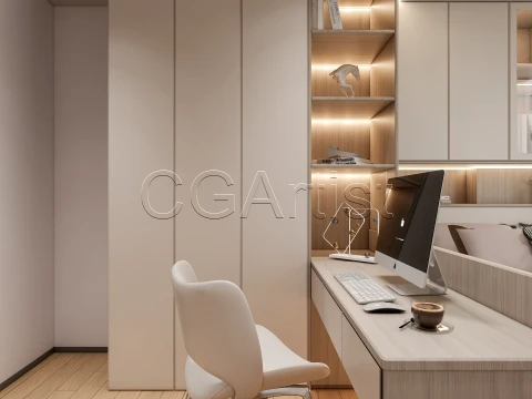Modern bedroom 40 3D Model