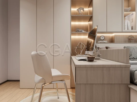 Modern bedroom 40 3D Model
