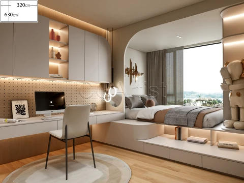 dormitorio moderno 41 Modelo 3D