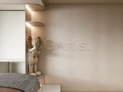 Modern bedroom 41 3D Model