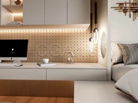 Modern bedroom 41 3D Model