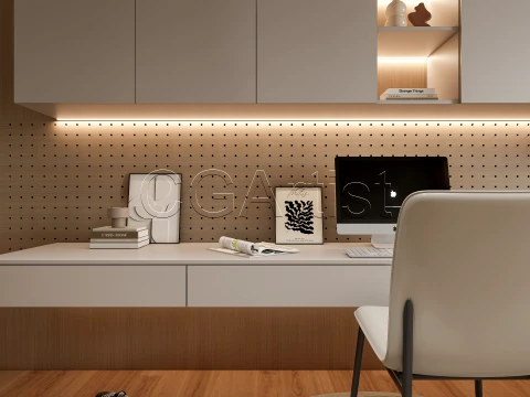 Modern bedroom 41 3D Model