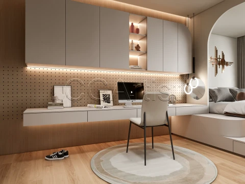 Modern bedroom 41 3D Model