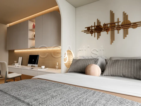 Modern bedroom 41 3D Model