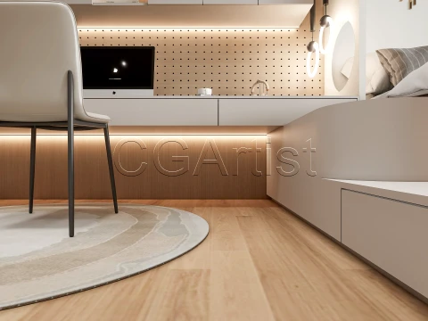 Modern bedroom 41 3D Model