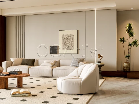 Living room 1 3D Model