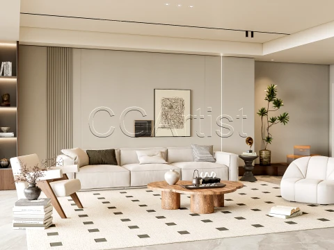 Living room 1 3D Model