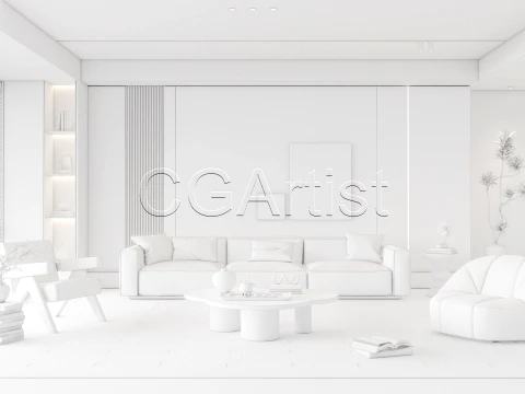 Living room 1 3D Model
