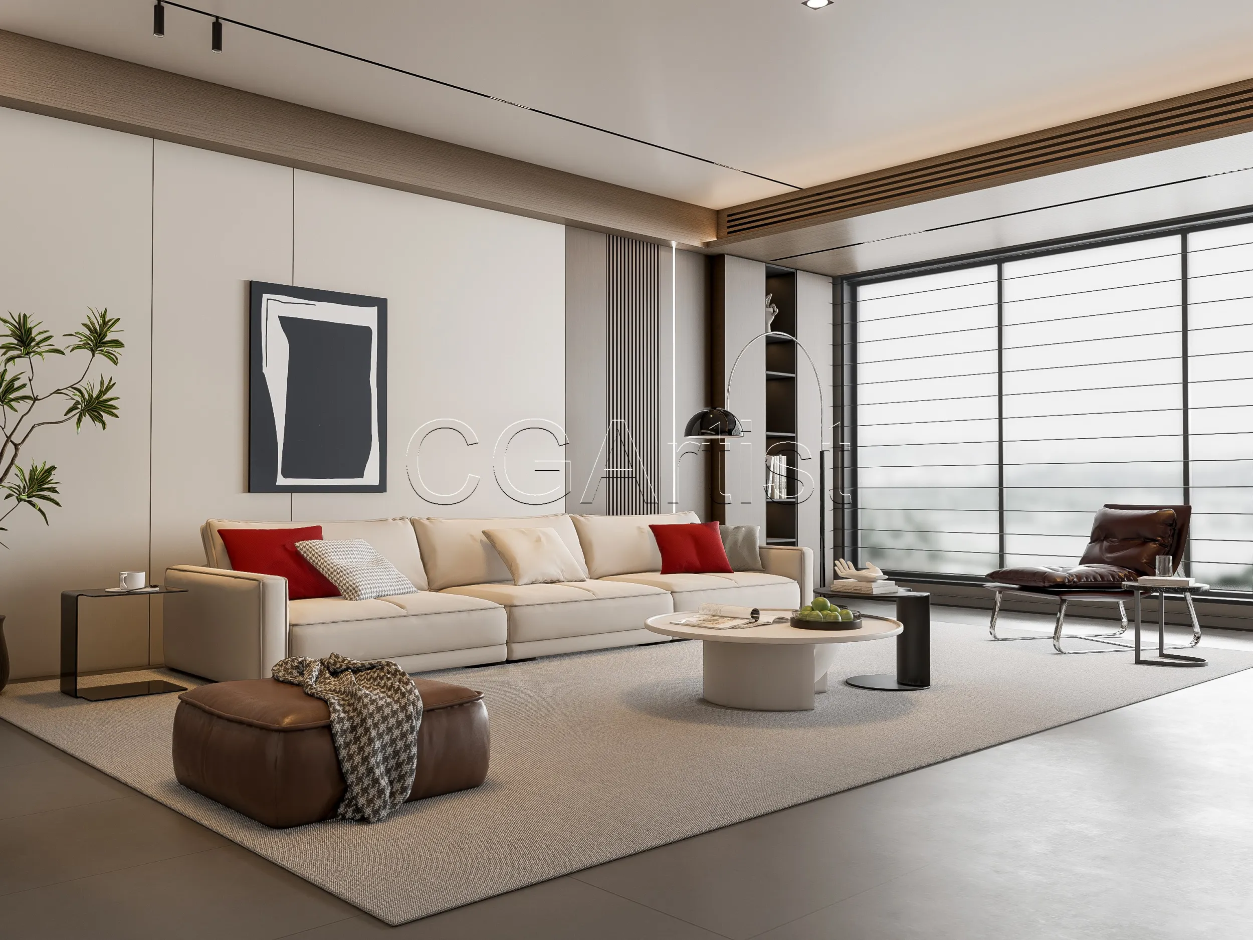Living room 3 3D Model .c4d .max .obj .3ds .fbx .stl .blend