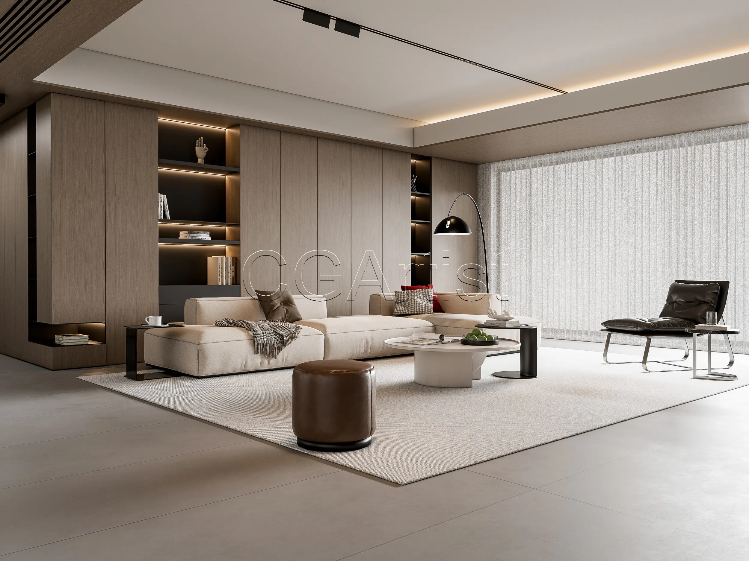 Living room 4 3D Model .c4d .max .obj .3ds .fbx .stl .blend