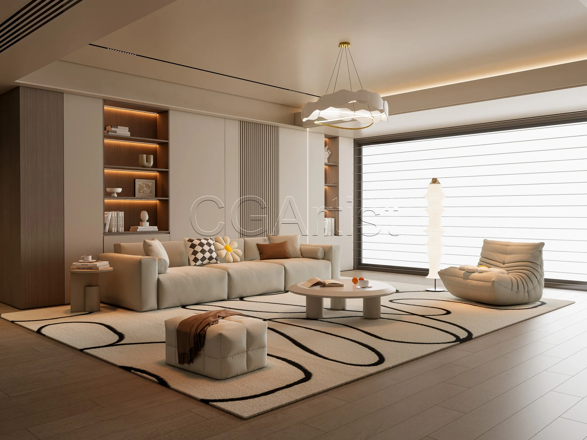 Living room 11 3D Model .c4d .max .obj .3ds .fbx .stl .blend 
