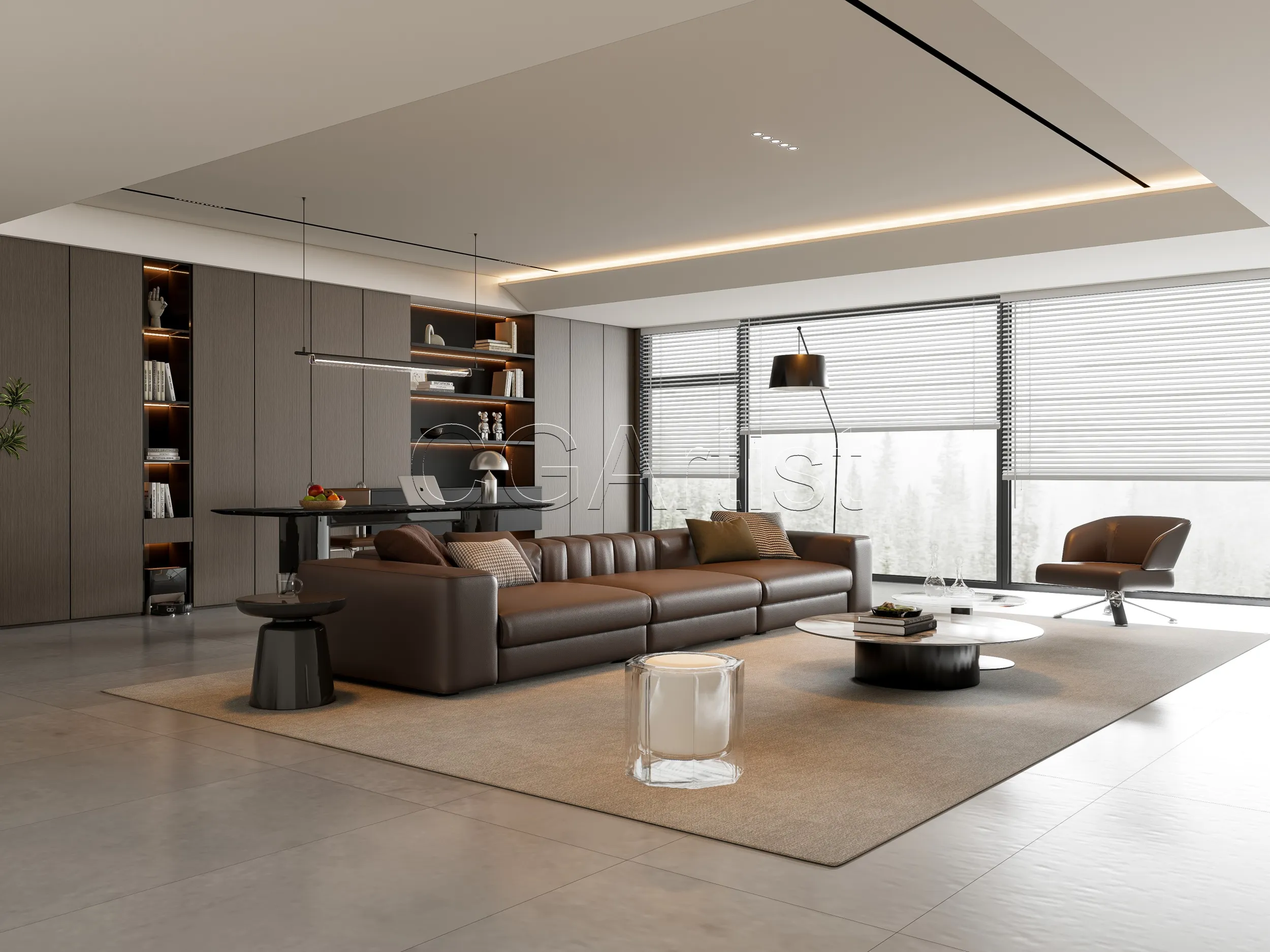Living room 14 3D Model .c4d .max .obj .3ds .fbx .stl .blend 