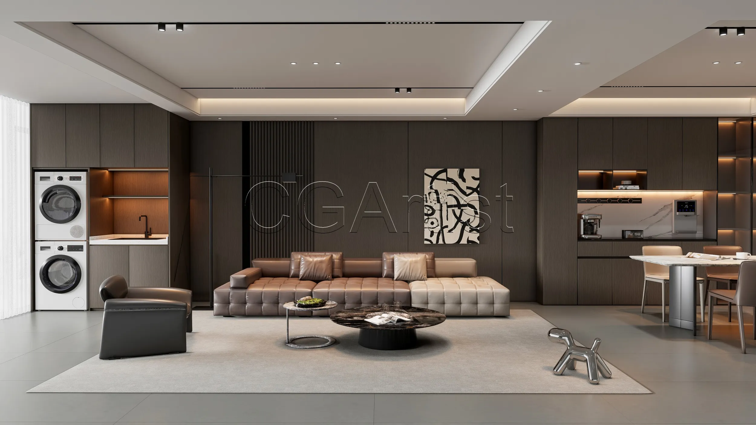 Living room 18 3D Model .c4d .max .obj .3ds .fbx .stl .blend