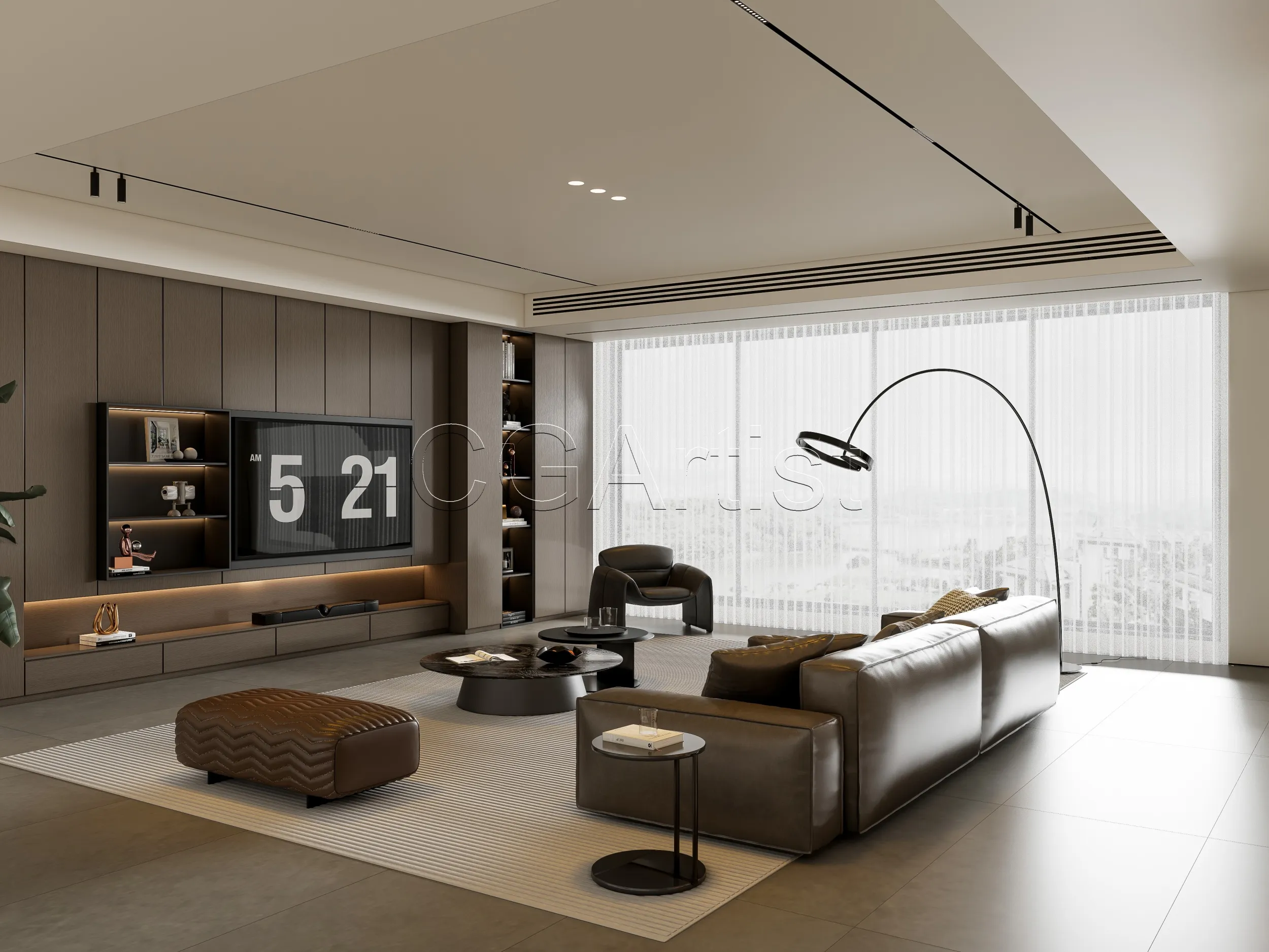 Living room 19 3D Model .c4d .max .obj .3ds .fbx .stl .blend