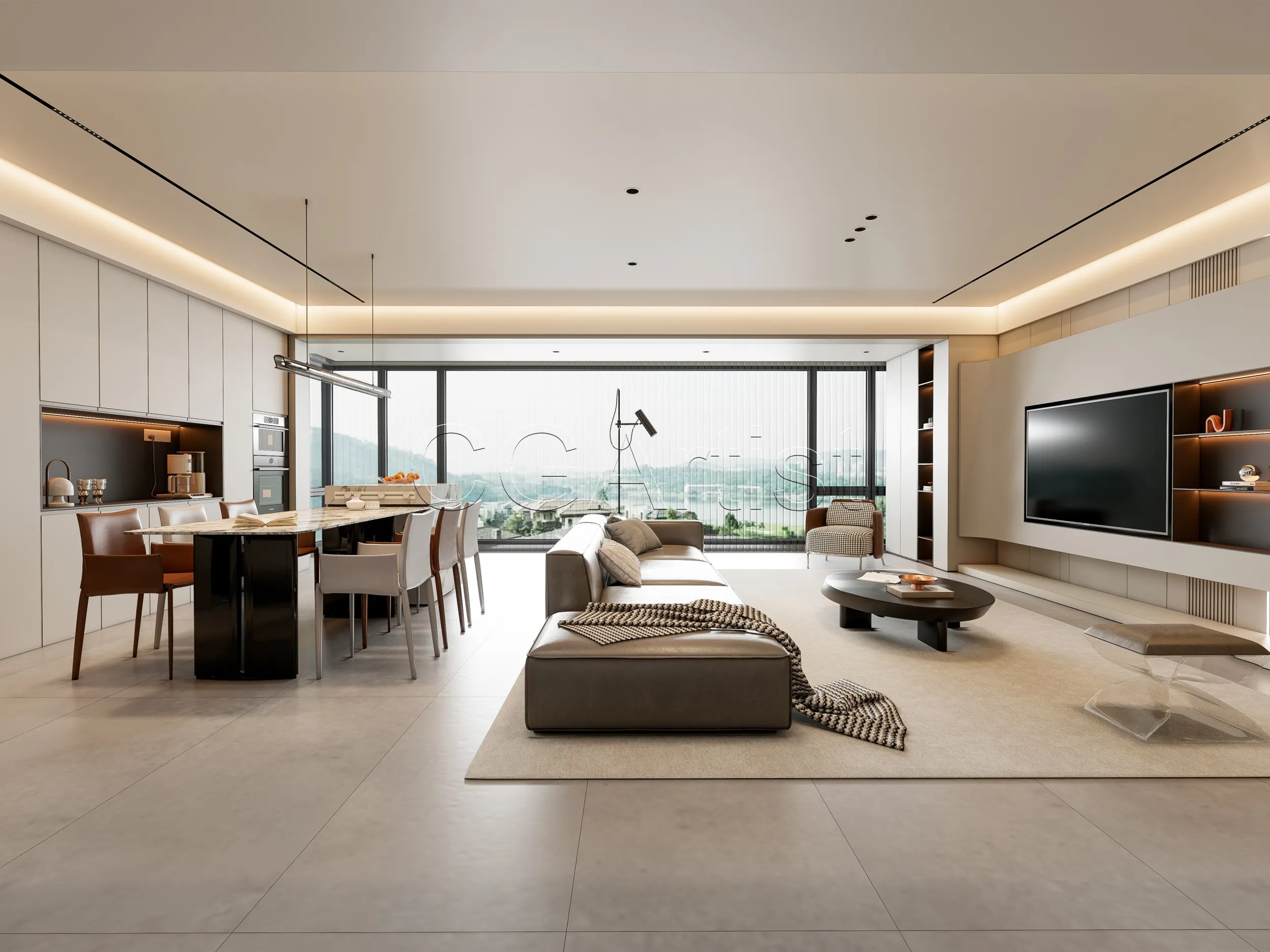 Living room 20 3D Model .c4d .max .obj .3ds .fbx .stl .blend