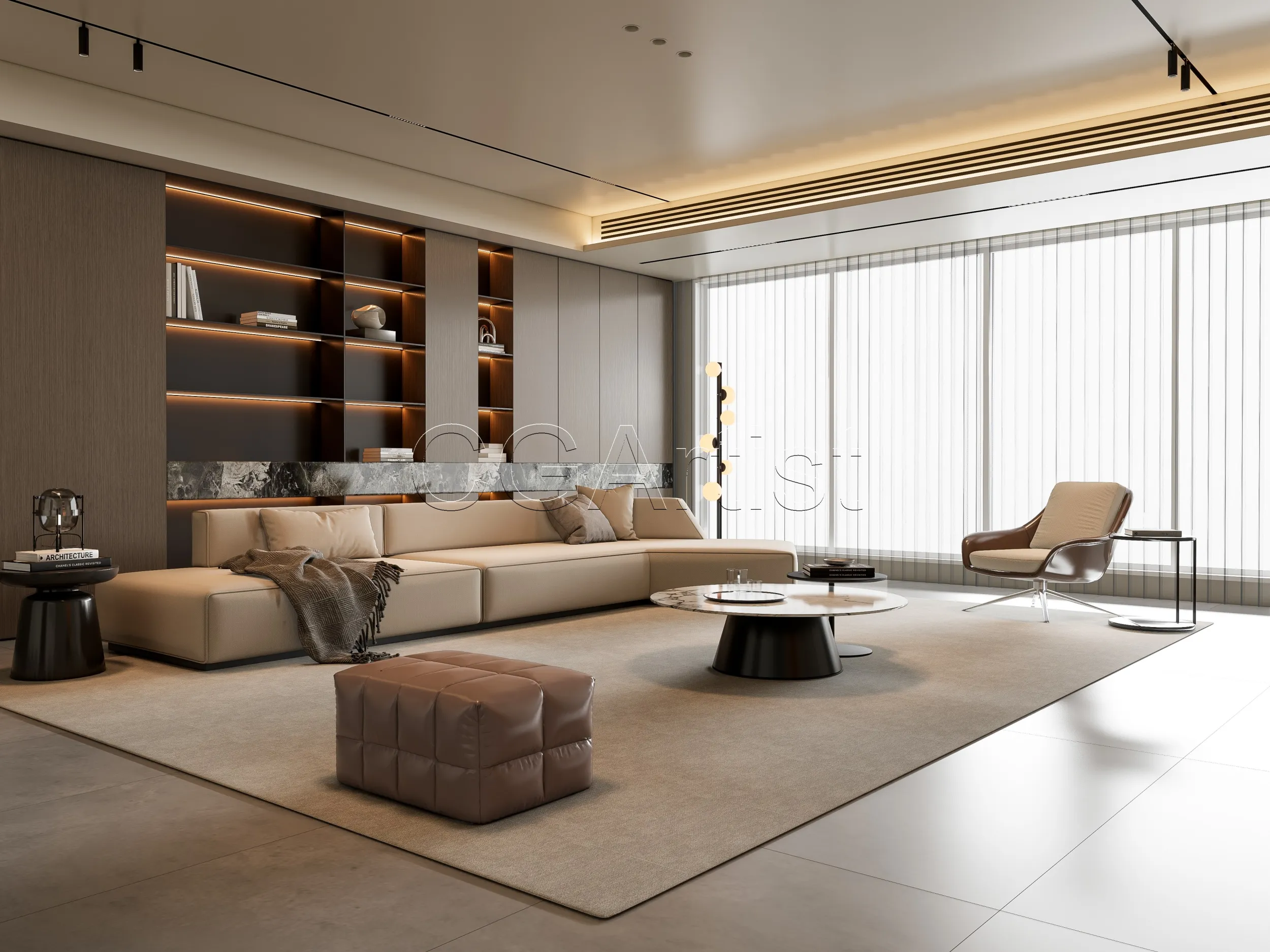 Living room 23 3D Model .c4d .max .obj .3ds .fbx .stl .blend