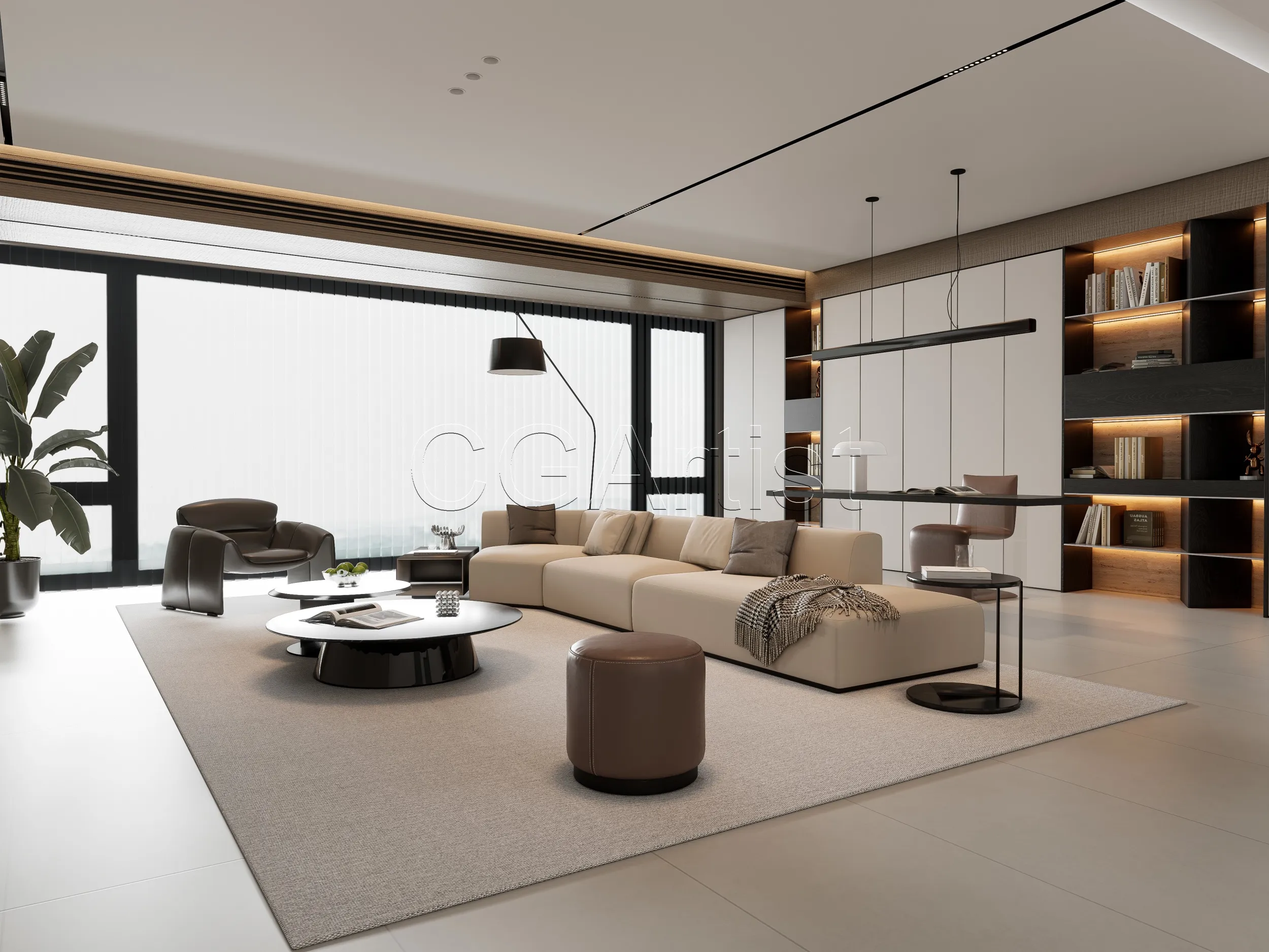 Living room 28 3D Model .c4d .max .obj .3ds .fbx .stl .blend 