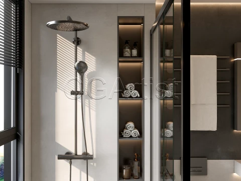 Modern bathroom 3 3D Model