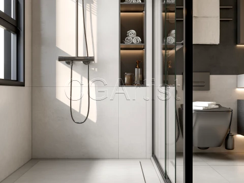 Modern bathroom 3 3D Model