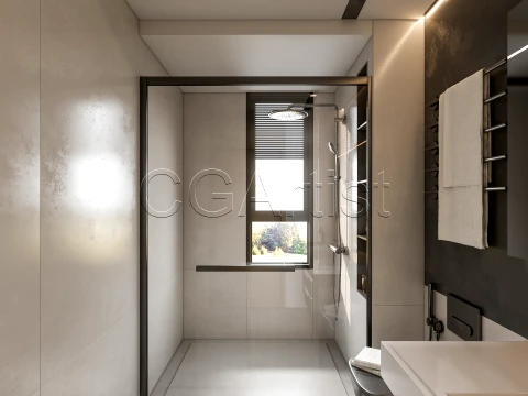 Modern bathroom 3 3D Model