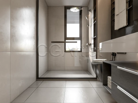 Modern bathroom 3 3D Model