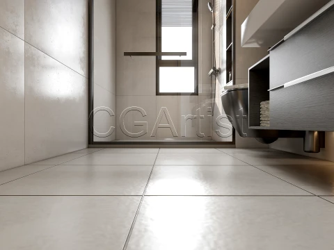 Modern bathroom 3 3D Model