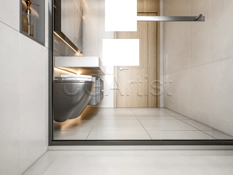 Modern bathroom 3 3D Model