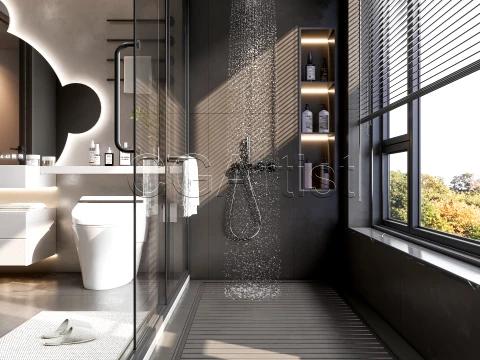 Modern bathroom 4 3D Model