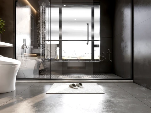 Modern bathroom 4 3D Model