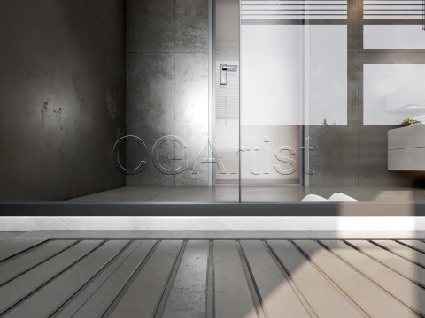 Modern bathroom 4 3D Model