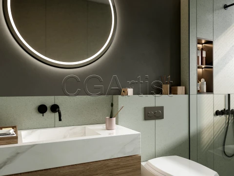 Modern bathroom 5 3D Model