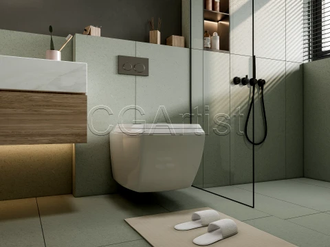 Modern bathroom 5 3D Model