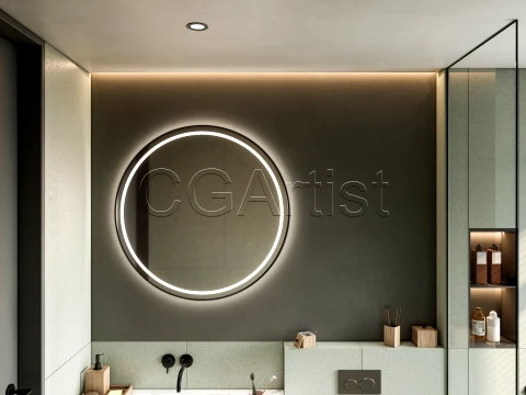 Modern bathroom 5 3D Model