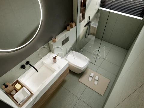 Modern bathroom 5 3D Model