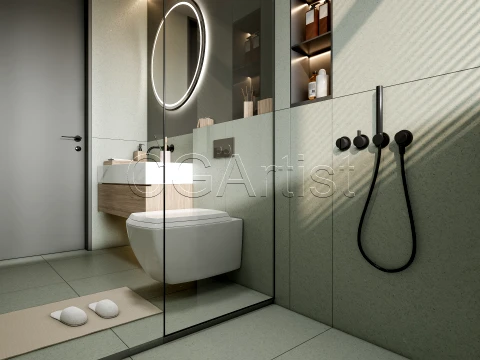 Modern bathroom 5 3D Model