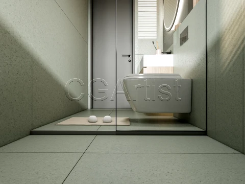 Modern bathroom 5 3D Model
