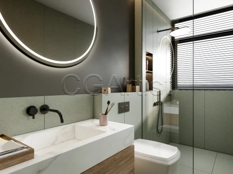 Modern bathroom 5 3D Model
