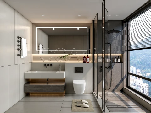 Modern bathroom 7 3D Model