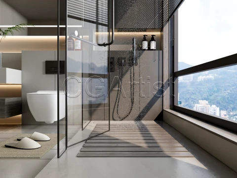 Modern bathroom 7 3D Model