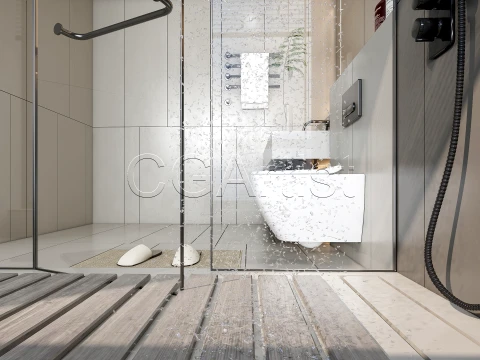 Modern bathroom 7 3D Model