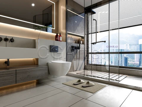 Modern bathroom 7 3D Model