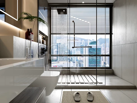 Modern bathroom 7 3D Model