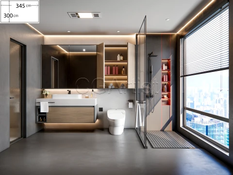 Modern bathroom 8 3D Model