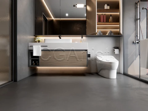 Modern bathroom 8 3D Model