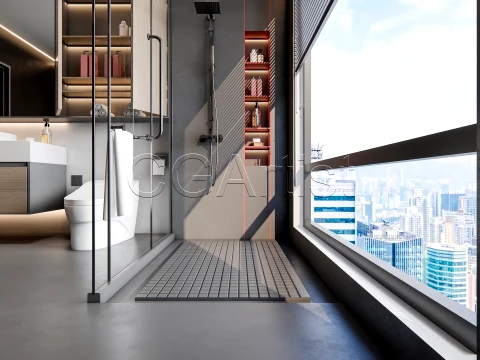 Modern bathroom 8 3D Model