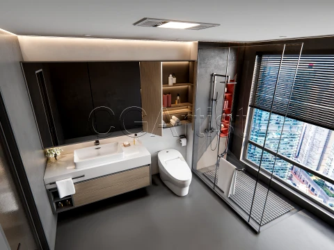 Modern bathroom 8 3D Model