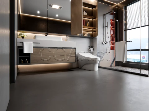 Modern bathroom 8 3D Model