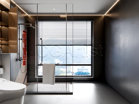 Modern bathroom 8 3D Model