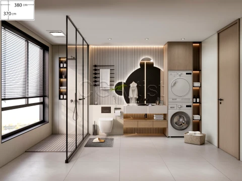 Modern bathroom 9 3D Model